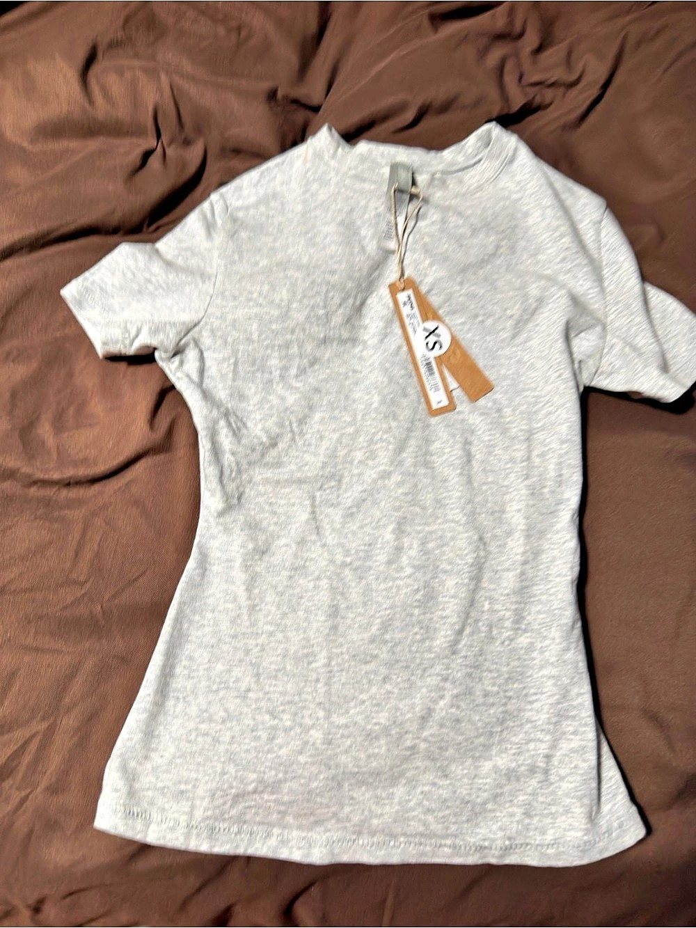 Nike skims cotton jersey, light heather, gray shirt
